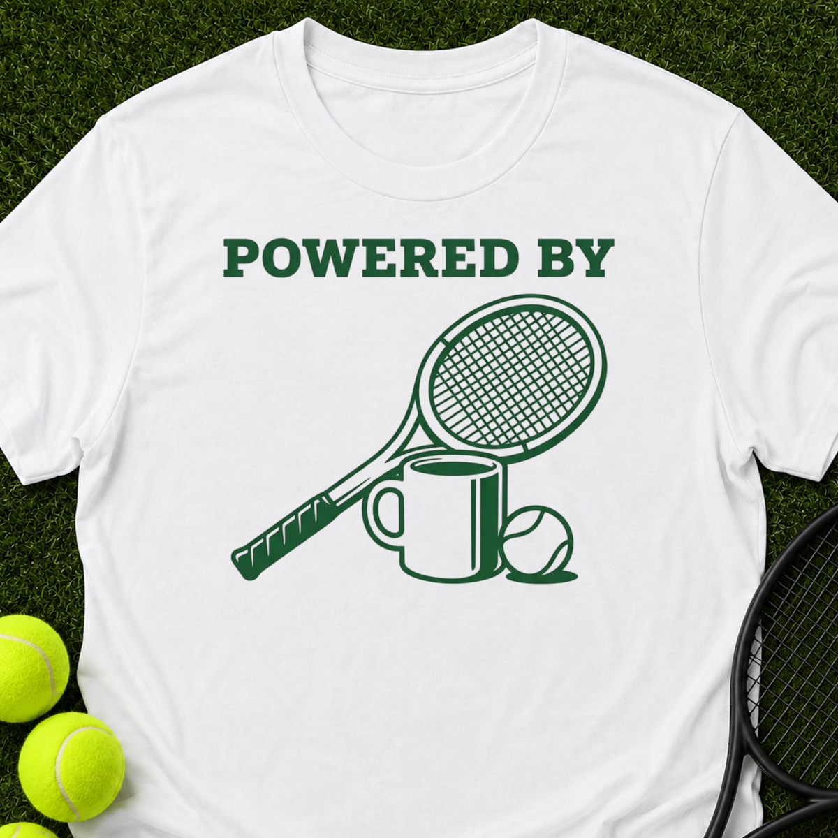 Powered By Coffee And Tennis T-Shirt
