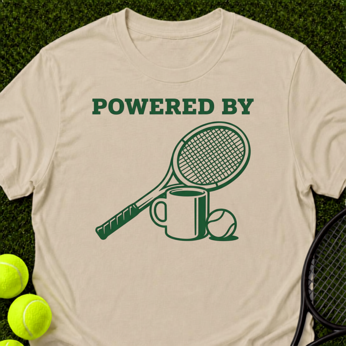 Powered By Coffee And Tennis T-Shirt