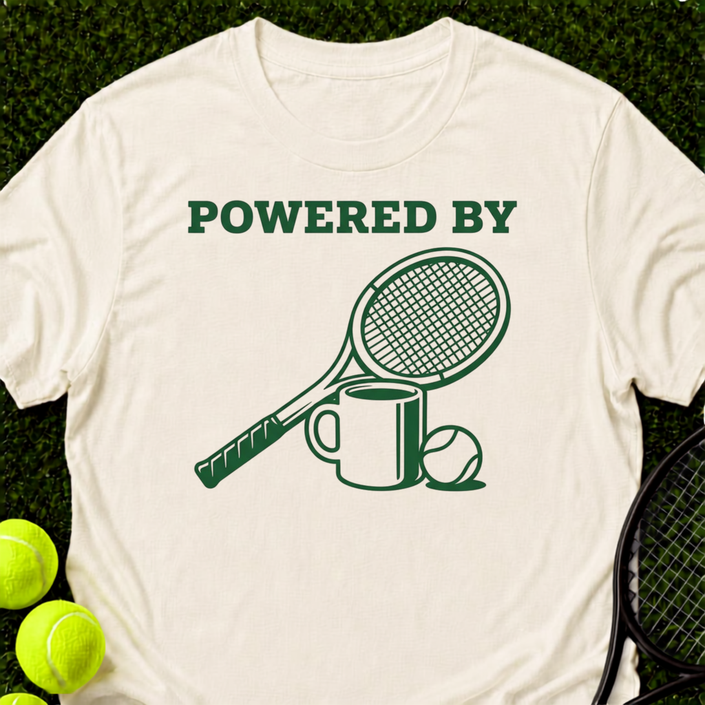 Powered By Coffee And Tennis T-Shirt