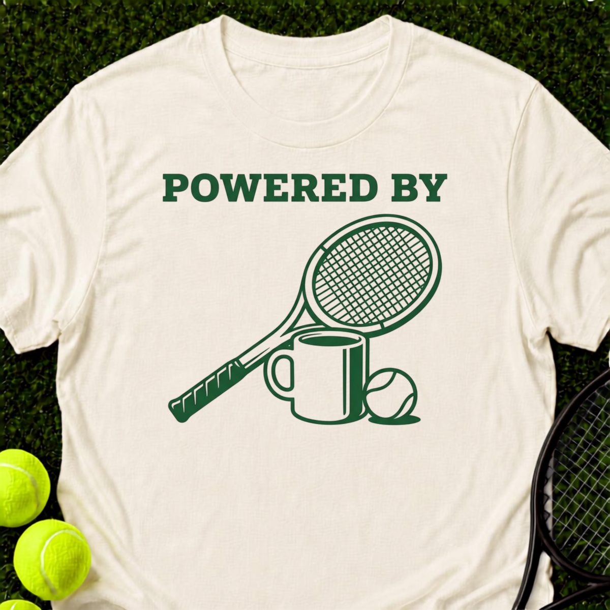 Powered By Coffee And Tennis T-Shirt